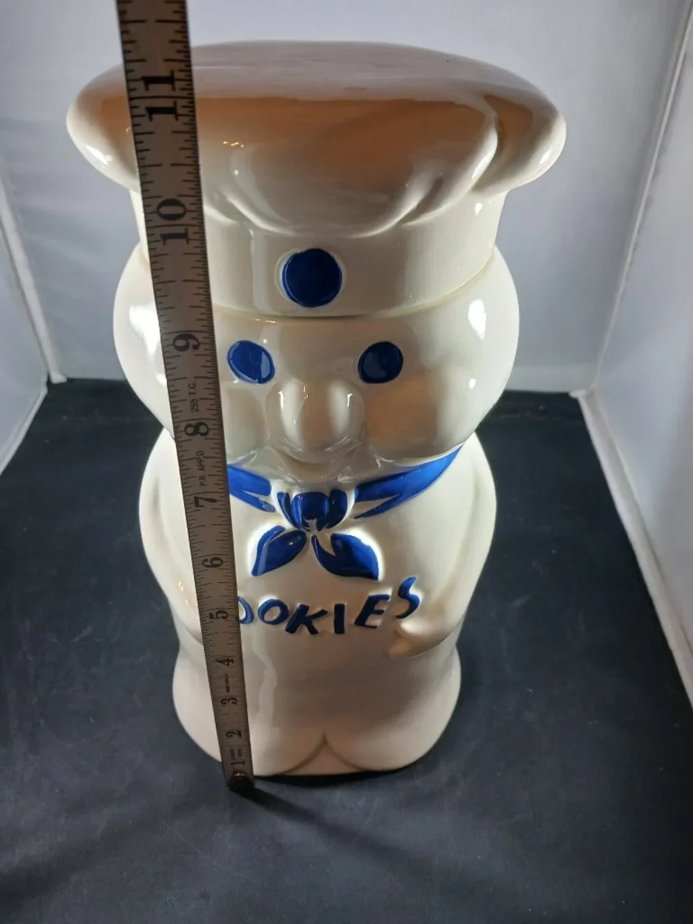 Vintage Pillsbury Doughboy Poppin Fresh Cookie Jar 1973 Ceramic Collectible